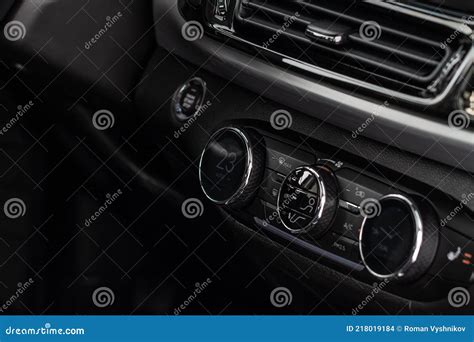 Digital Control Panel Car Air Conditioner Dashboard Modern Car