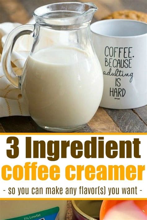 Homemade Coffee Creamer Recipe 3 Ingredient Coffee Creamer