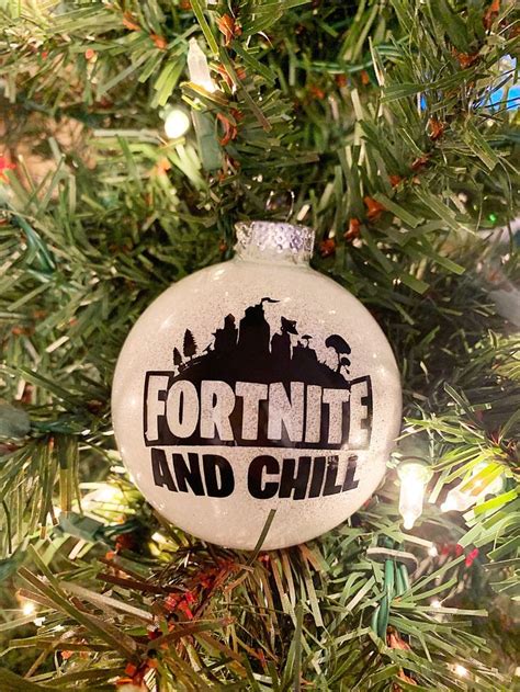 Fortnite and Chill Glow In The Dark Ornament | Diy christmas ornaments