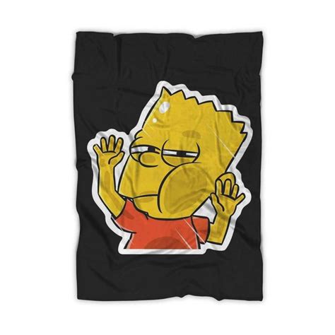 Bart Simpson Blanket Blanket Simpson Bart Simpson