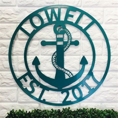 Nautical Wall Décor Nautical Signs Anchor Signs Metal Welcome Sign
