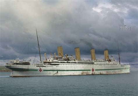 Wwi Onthisday — The Hospital Ship Britannic Departing From Moudros
