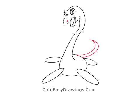 How To Draw A Plesiosaur Step By Step Cute Easy Drawings