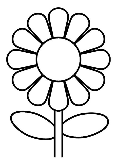Flores para colorear 🥇 ¡DIBUJOS para imprimir y pintar!