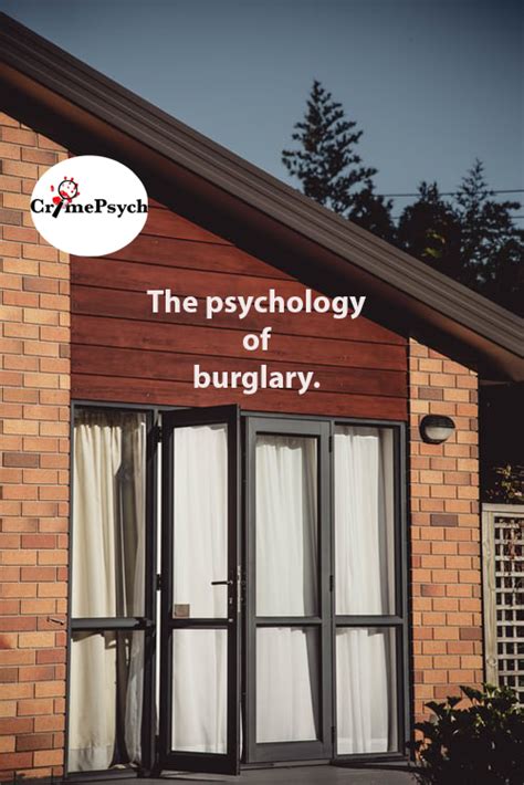 If you were charged criminally for stealing, the burden would be on you to. The psychology of burglary - CrimePsych