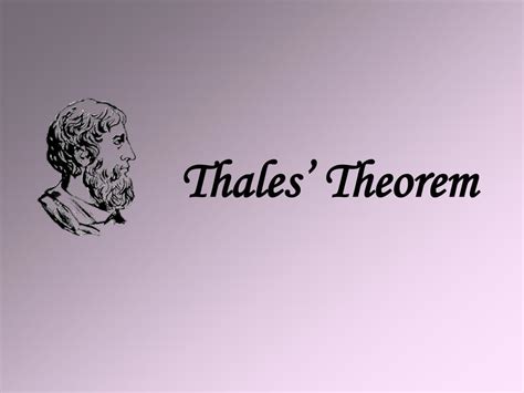 Ppt Thales Theorem Powerpoint Presentation Free Download Id1145363