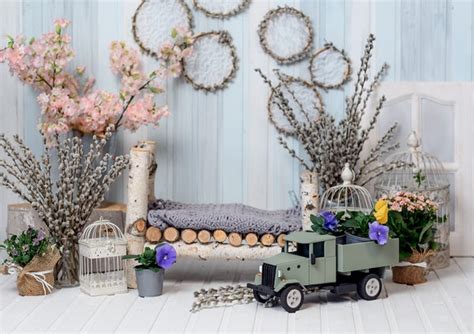 Spring Backdrops Child Background With Toy Pickup For Sale Whosedrop