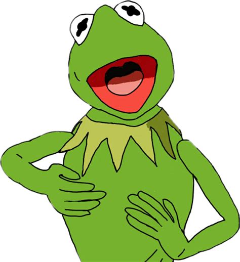 Kermitthefrog Kermit Kermitstickers Green Happy Muppets Clipart Full