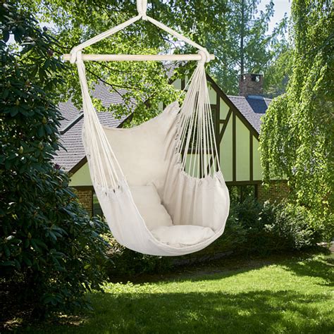 It's practically got everything you need for maximum relaxation. Lowestbest Cotton Canvas Hammock Hanging Rope Chair ...