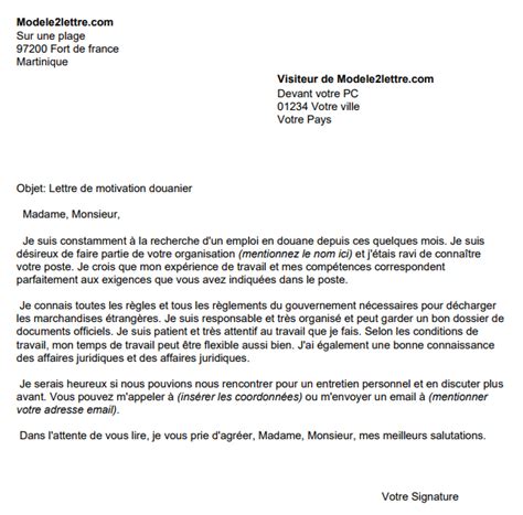 La lettre de motivation pour un emploi  laboitecv.fr