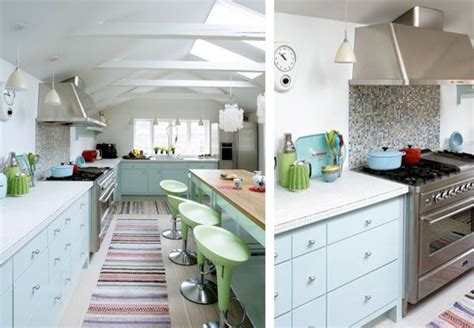 Dream Kitchen Brightened With A Pastel Color Palette Colorful Kitchen