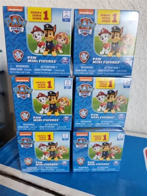 Paw Patrol Blind Box Mighty Pups Figures Series 1 Lot Of 6 New Nick Jr