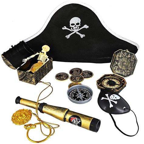 100 Count Kids Pirate Favor Toys And Accessories Set Birthday Supplies