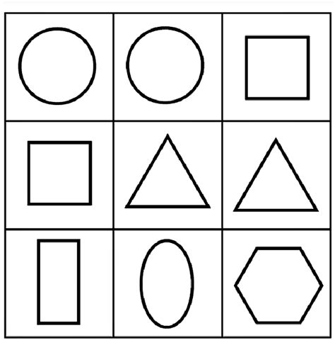 Shapes For Coloring Printable