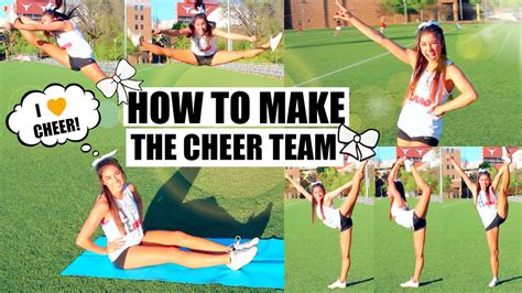 How To Make The Cheer Team Tips Advice Youtube