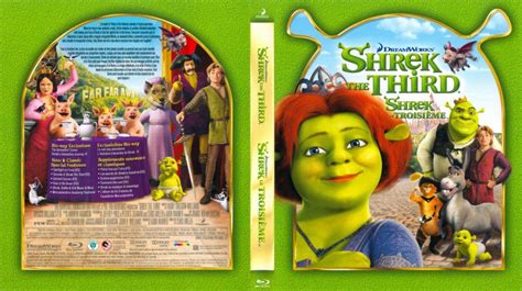 Shrek The Third Movie Blu Ray Scanned Covers Shrek 3 Br Dvd Covers