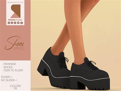 Sims 4 Af Shoes N012 Slider And No Slider The Sims Book