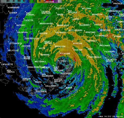 Hurricane Katrina Radar Map