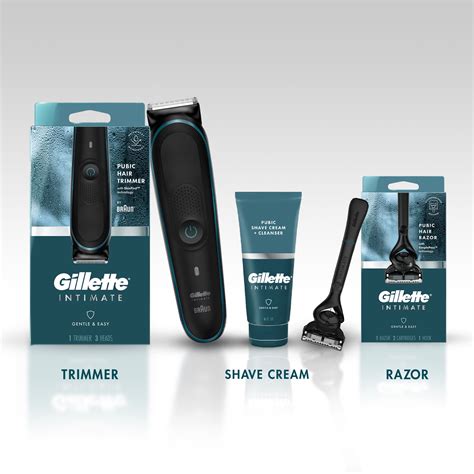 Gillette Mens Ultimate 3 Piece Intimate Grooming Kit