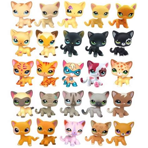 Real Pet Shop Lps Toys Collections Standing Short Hair Cat White 2291