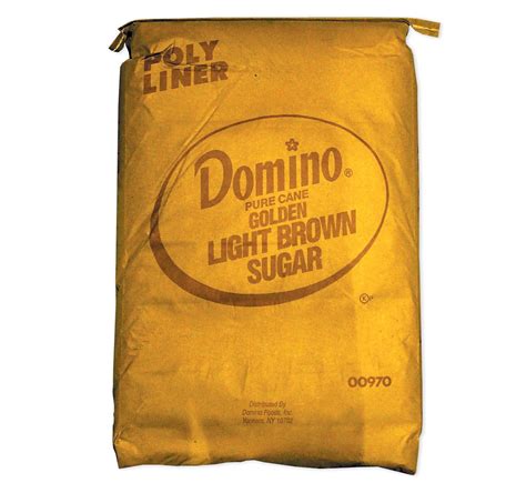 Domino Light Brown Sugar 50lb Bag