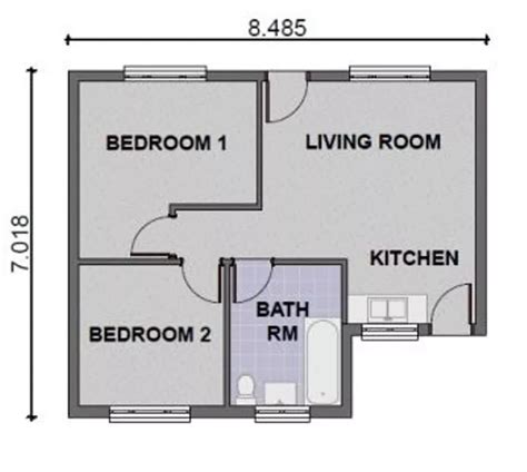 Simple 2 Bedroom House Plans Kenya