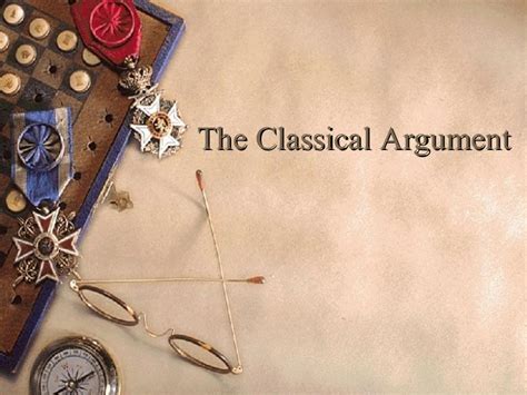 The Classical Argument