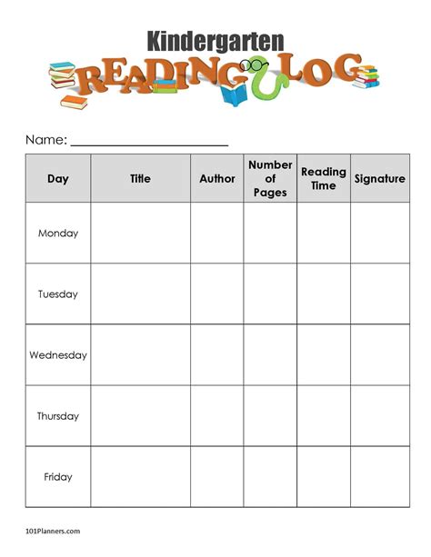 Free Printable Reading Log Template Bullet Journal And Traditional