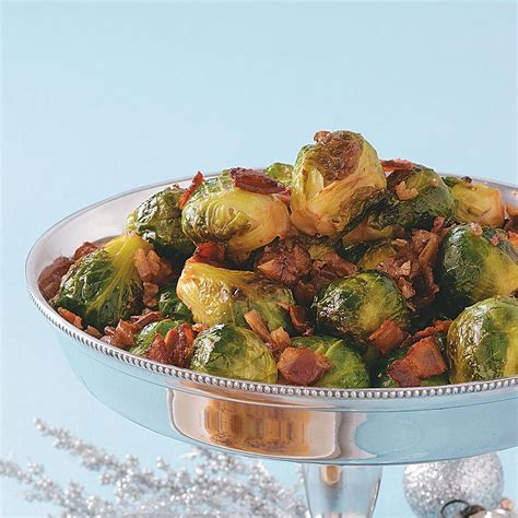 Maple And Bacon Glazed Brussels Sprouts Recipe Taste Of Home