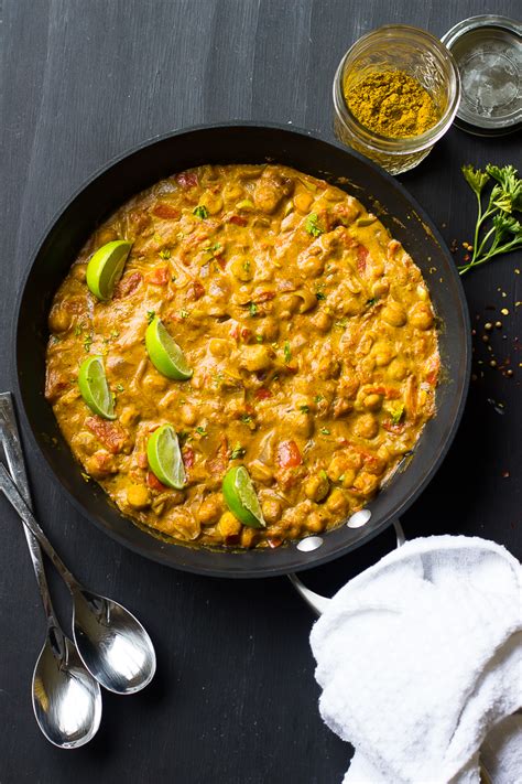 Curry is a variety of dishes originating in the indian subcontinent. Vegan Coconut Chickpea Curry