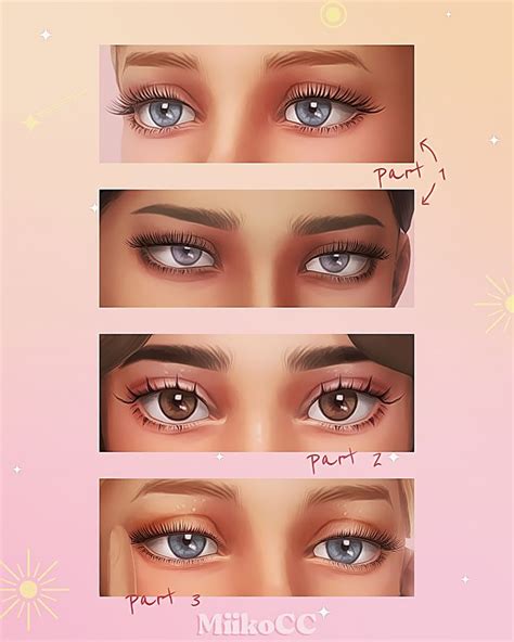 3d Eyelashes ｡skin Details Miiko On Patreon Sims 4 The Sims 4