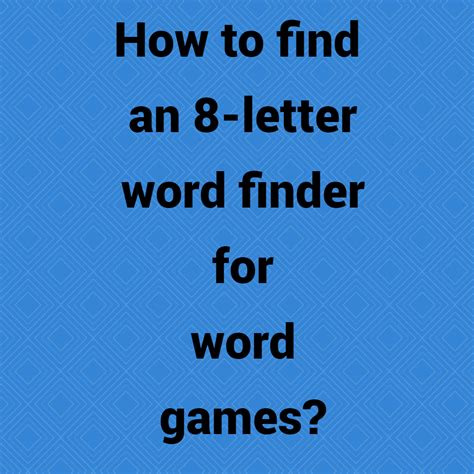 Best Tips For 4 Letter Word Finder