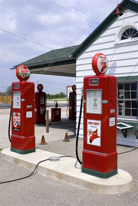Route 66 Gas Station In Dwight Illinois Stock Image C0547527