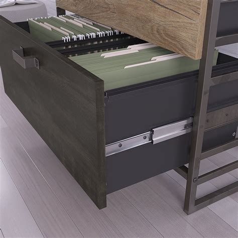 Wood 2 drawer lateral file cabinet, to the ballbearing suspension black baked enamel plastic steel tempered glass veneer wood drawer slides that lends exceptional strength and solidly secure locking mechanisms and easy access to contents at target choose from contactless same day delivery drive. Refinery 2 Drawer Lateral File Cabinet in Rustic Gray ...