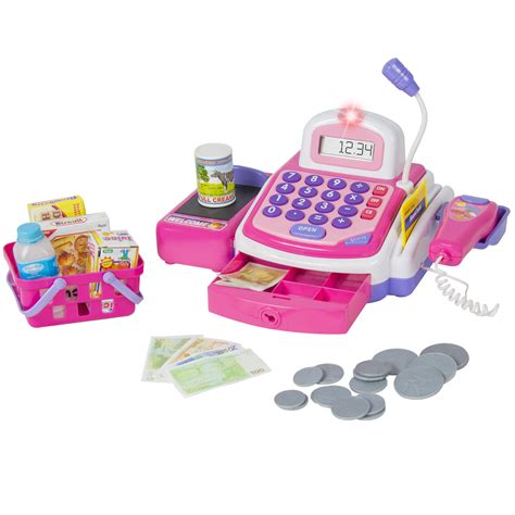 Bcp Pretend Play Electronic Cash Register Toy Realistic Actions