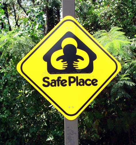 Safe Place Sign Stock Image Image Of Help Safety Yellow 21927173