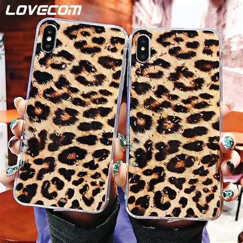 Lovecom Hot Leopard Print Case For Iphone Xs Xr Xs Max X 6 6s 7 8 Plus