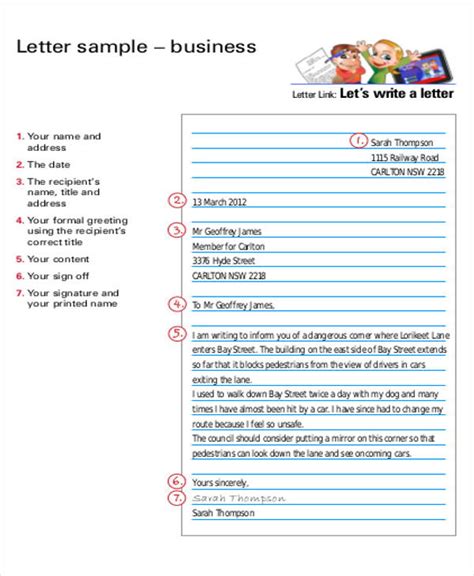 Free 8 Sample Business Letter Layout Templates In Pdf
