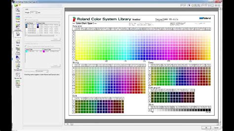 Roland Versaworks Printing The Roland Colour Systems Library Youtube