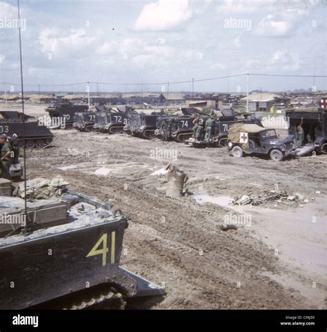 Apcs Parked At Cu Chi Basecamp 15th Mechanized Infantry Cu Chi Stock Photo 43830388 Alamy