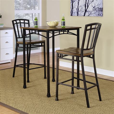 The natural wood texture tabletop combines with black table legs add a stylish feeling to your space. Home Styles Modern Craftsman 3 Piece Pub Set - Pub Tables ...