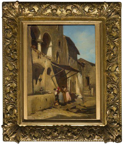 Enrico Coleman Figurative Scene 19th Century Oil Painting Framed