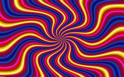 adjective winding around a center or pole and gradually receding from or approaching it. Candy Spiral - Trippy.me