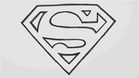 How To Draw Superman Logo Easy Drawing Art Ideas