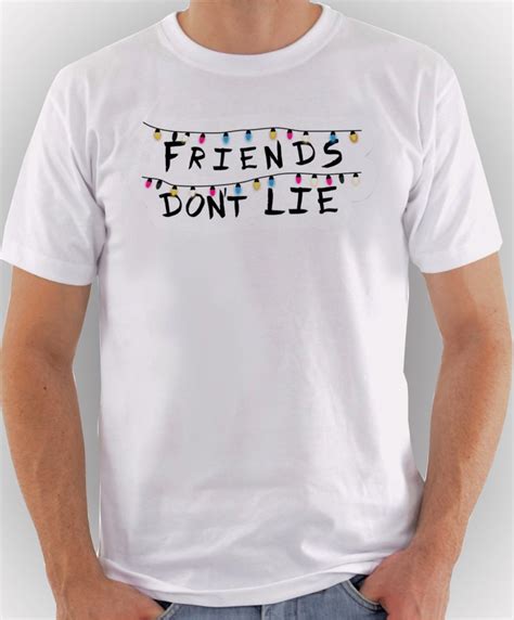 Camiseta Stranger Things Friends Dont Lie No Elo7 Sublime E Ação