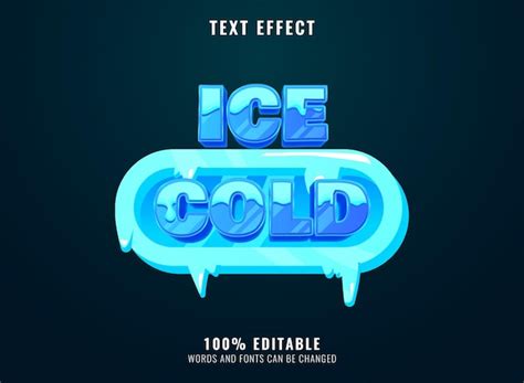 Premium Vector Funny Cartoon Ice Cold 3d Winter Game Logo Title With