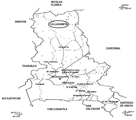 Mapa Del Municipio De Ixmiquilpan Hidalgo Fuente Compendio De