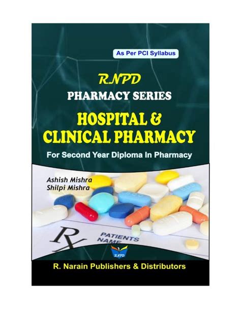 Hospital And Clinical Pharmacy Dpharm Iind Year Book Book Hospital