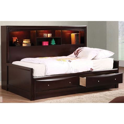 X 88 in., twin 68 in. 2020 Popular Full Size Storage Bed With Bookcases Headboard