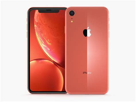 Apple Iphone Xr Coral 3d Model Cgtrader